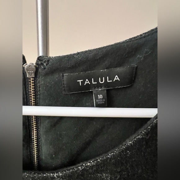 Charcoal Mini Pleated Talula Dress - Size 10 - Picture 3 of 4